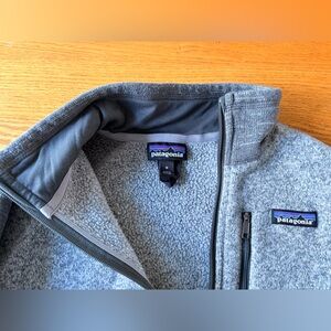 Patagonia Light Gray Better Sweater quarterzip men’s M medium Fleece